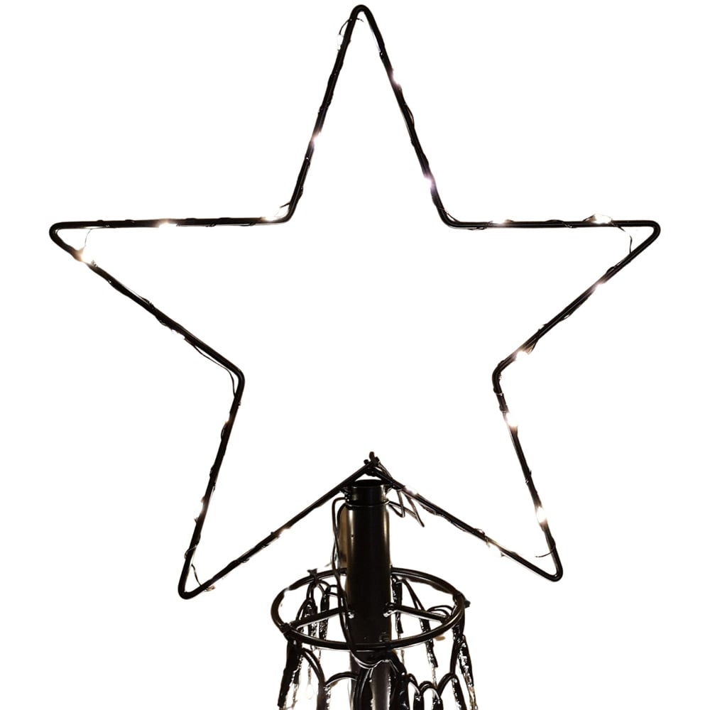 Samuel Alexander Warm White LED Snowtime Christmas Maypole Tree 6ft Image 2