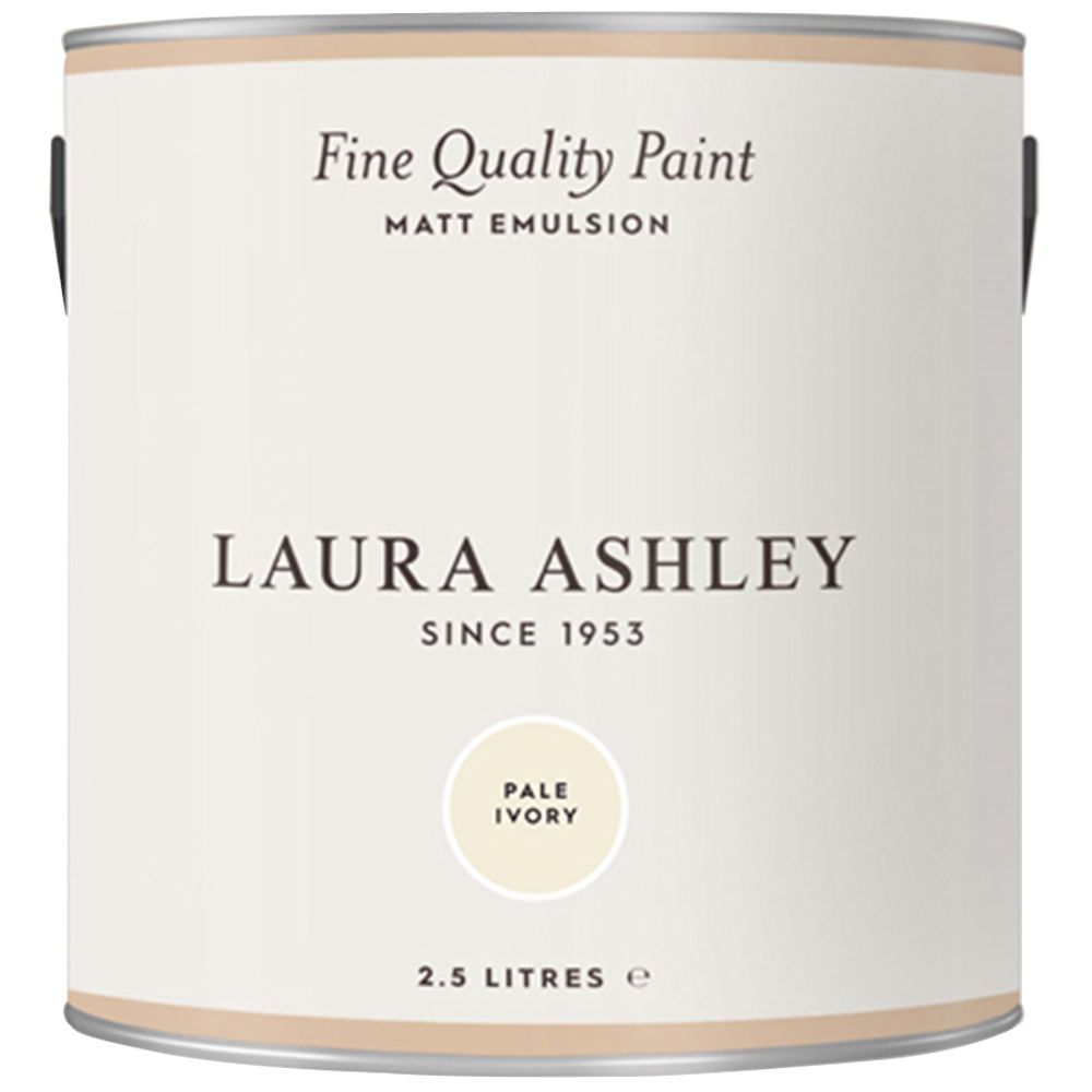 Laura Ashley Pale Ivory Matt Emulsion Paint 2.5L Image 2