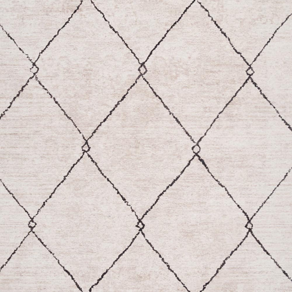 Kukoon Trellis Modern Abstract Beige Grey Washable Rug 200 x 290cm Image 3