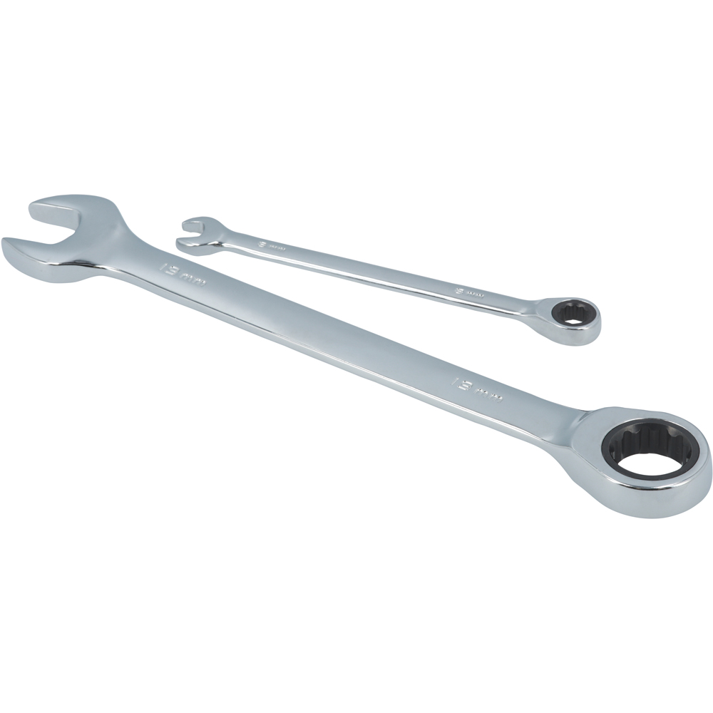 Laser 12 Piece 8-19mm Ratchet Ring Combination Spanner Set Image 4