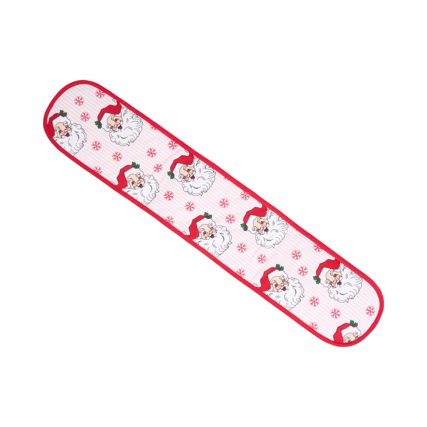 Santa Print Double Oven Glove Red Image 4