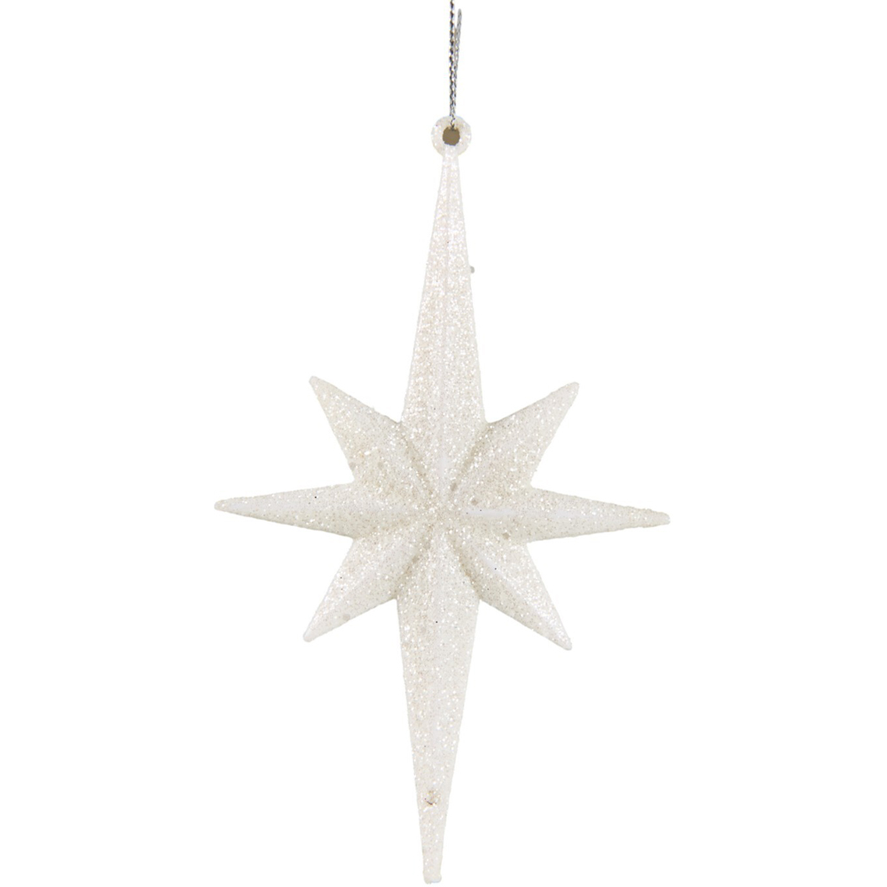 Single 8 Point Star Hanging Decoration 4 Pack in Assorted styles Image 6