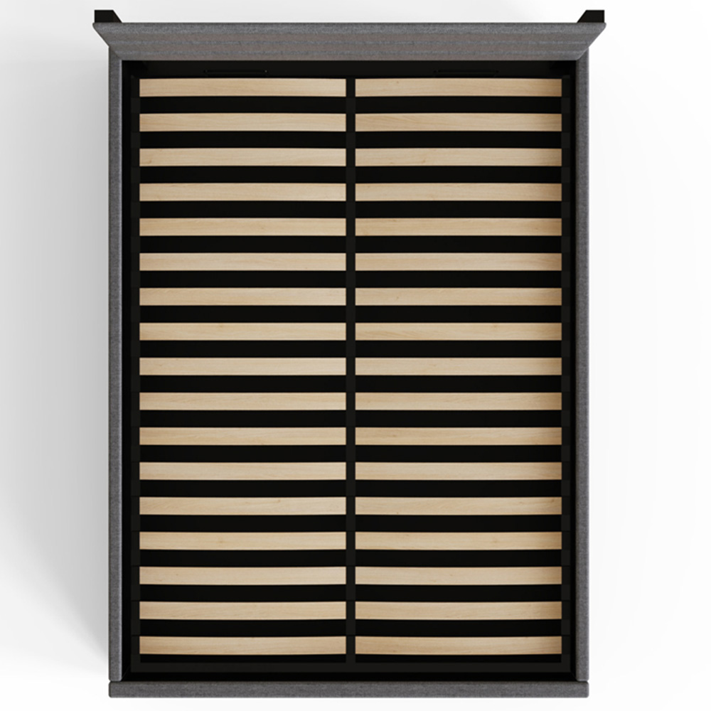 GFW Hudson Small Double Grey End Lift Ottoman Bed Image 5