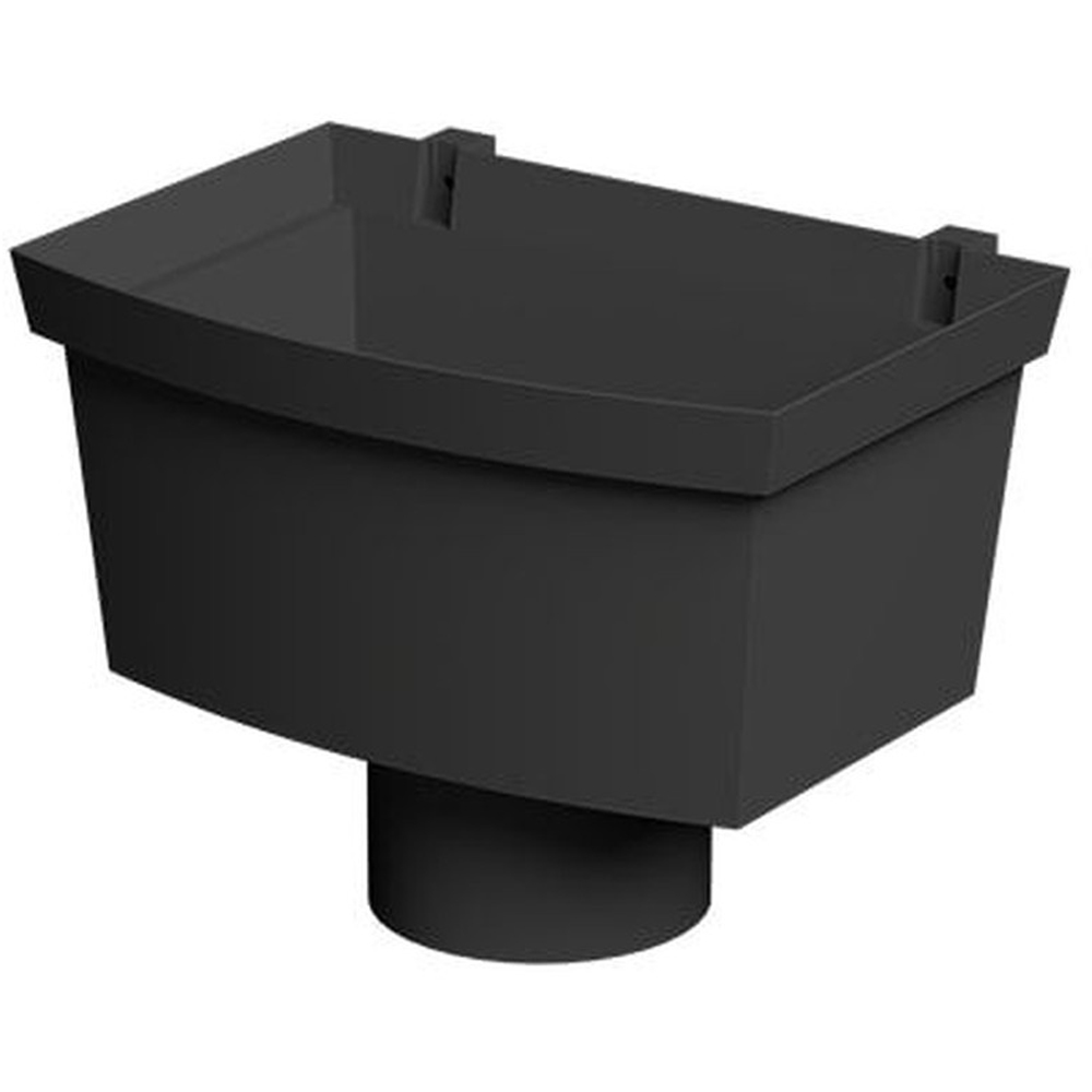 FloPlast Industrial Xtraflo Hopper Downpipe Kit Black 110mm Image 6