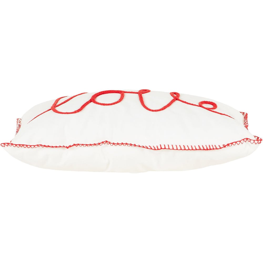 Red Love Cushion - White and Red Image 5
