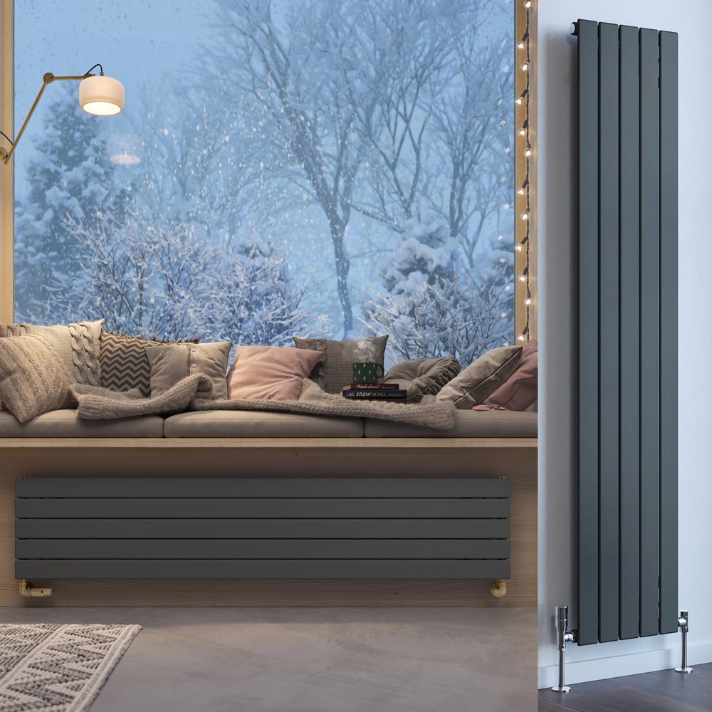 Terma Forte 2223 BTU Metallic Grey Single Panel Radiator 1800 x 366mm Image 8