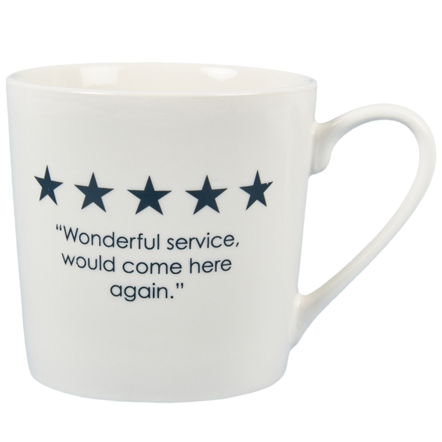 5 Star Boston New Conical Mug - White Image 2