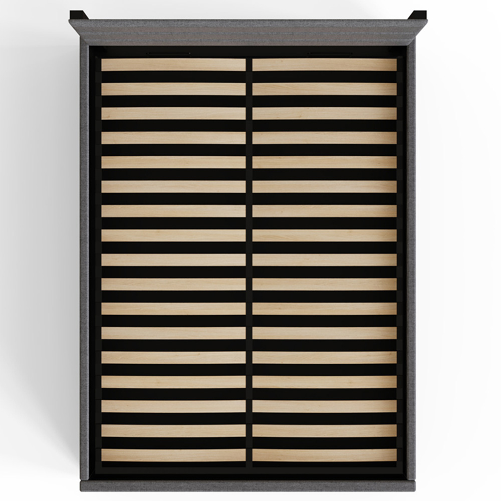 GFW Hudson King Size Grey End Lift Ottoman Bed Image 5