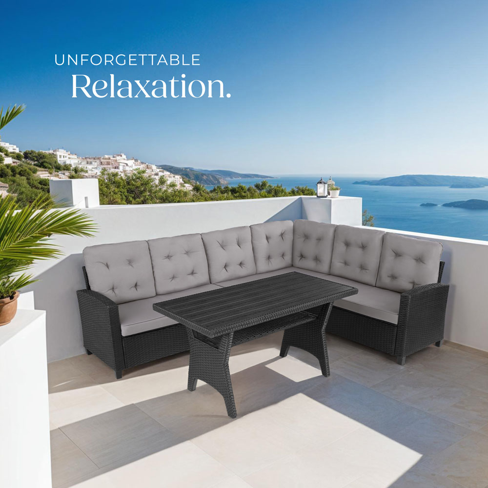 tectake Catania 6 Seater Garden Furniture Set with Cushions Image 8