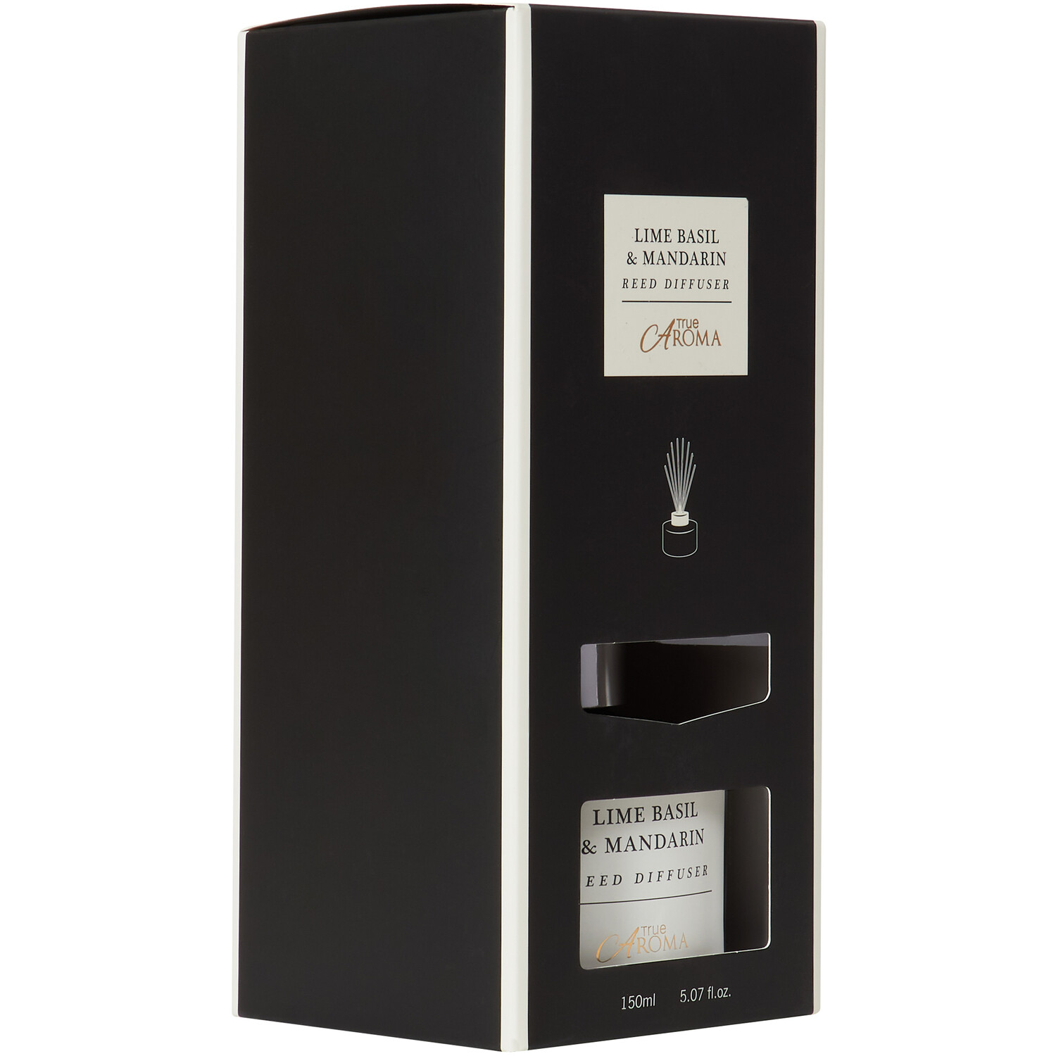 Lime Basil & Mandarin Diffuser - Black Image 3