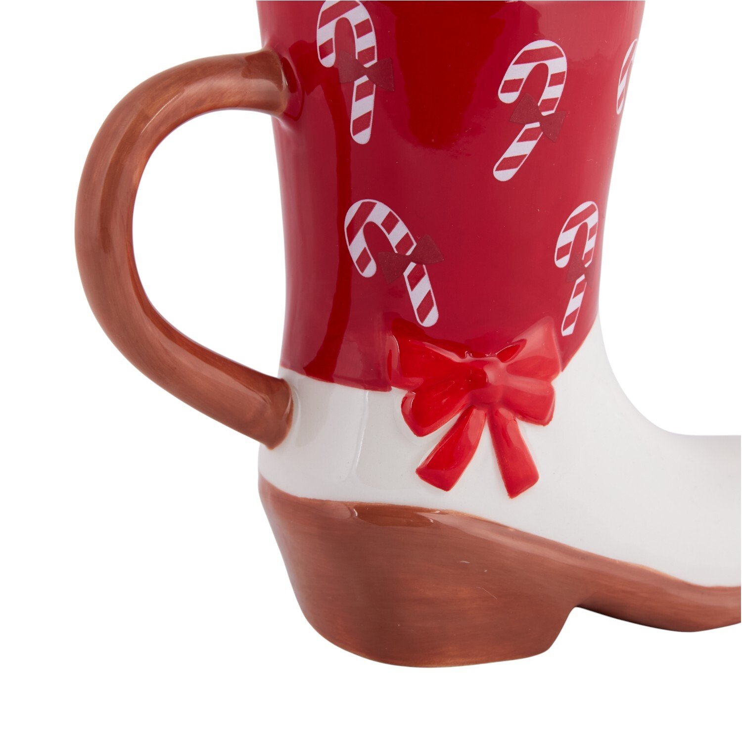 Christmas Cowboy Boot Mug Red Image 2