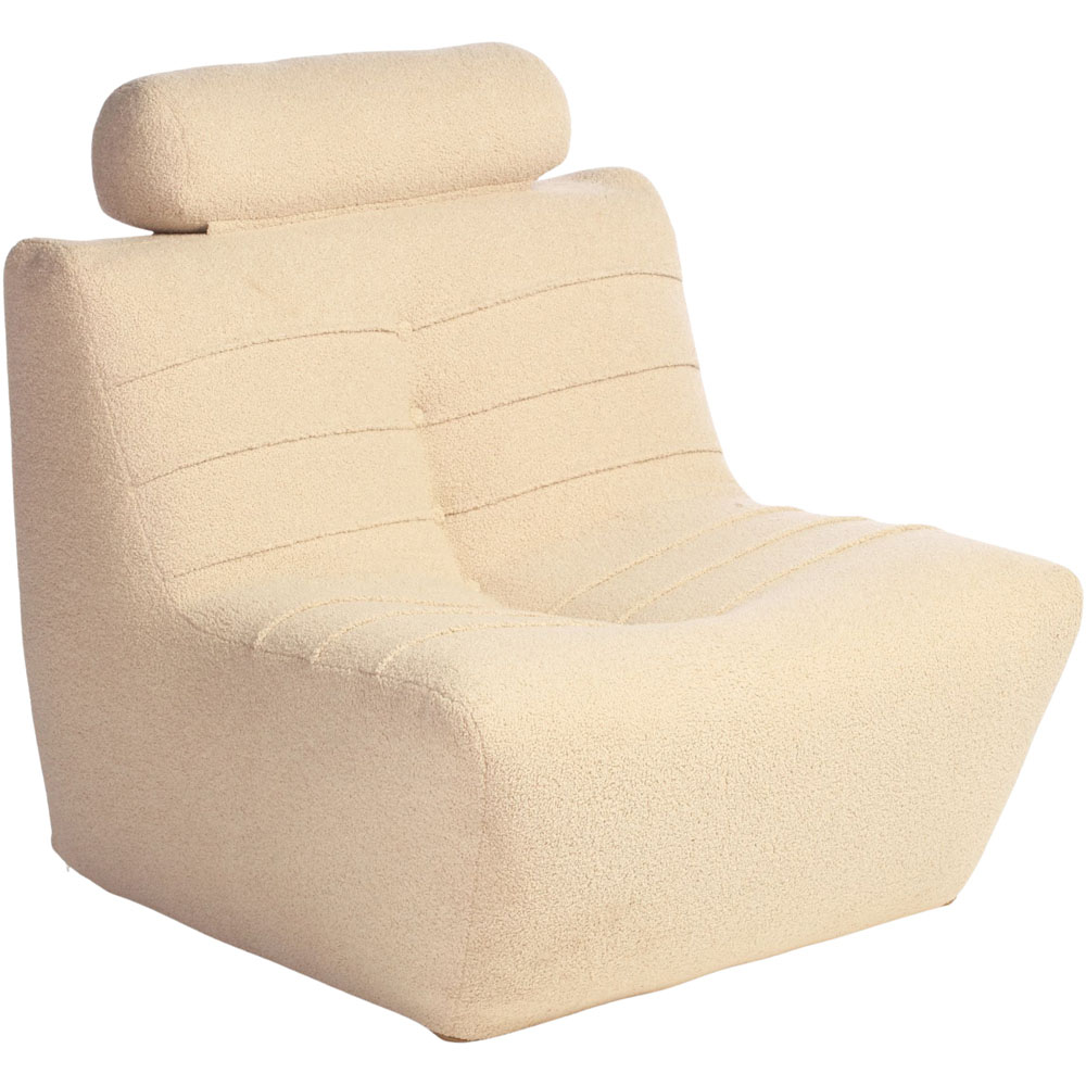Desser Furniture Latte Boucle Fabric Cosy Chair Image 2