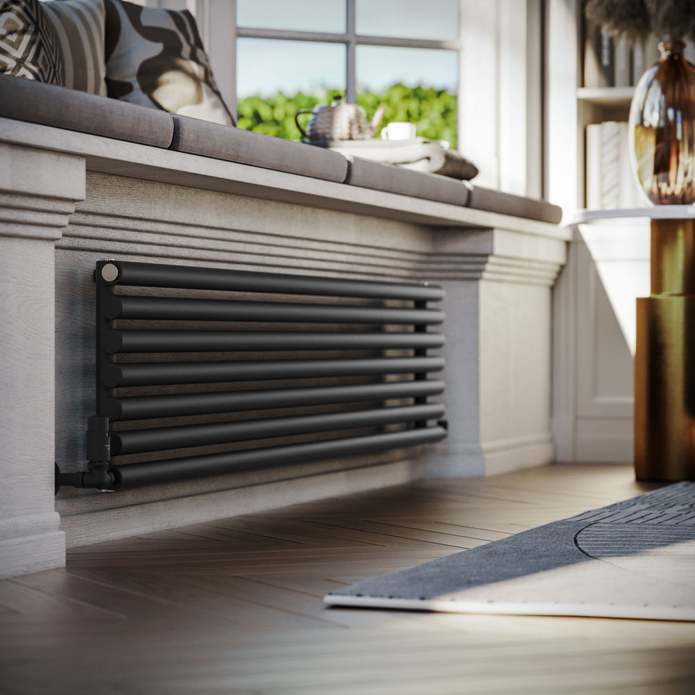 Terma Rolo Room 2735 BTU Heban Black Radiator 1800 x 370mm Image 8