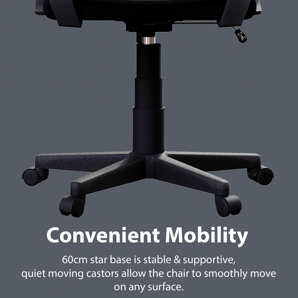 Vida Designs Airdrie Black Mesh Office Chair Image 3