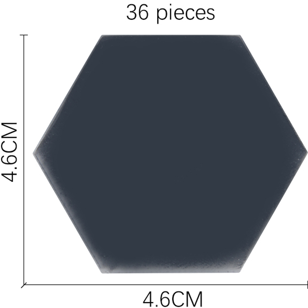 Living and Home DIY Hexagon Acrylic 36 Piece Mirror Wall Sticker Set Image 4