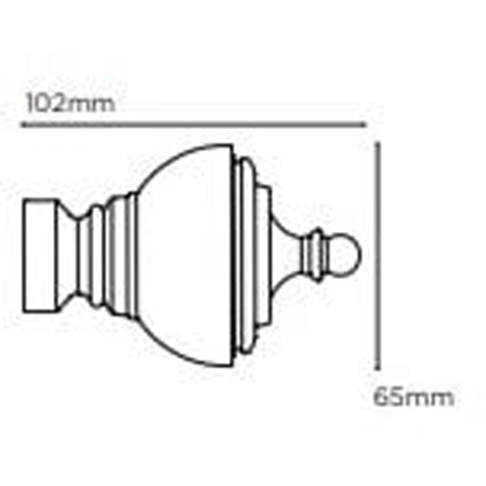 New Edge Blinds 170cm Fixed Length Satin Silver Metal Eyelet Curtain Pole Set with Vienna Finial Image 4