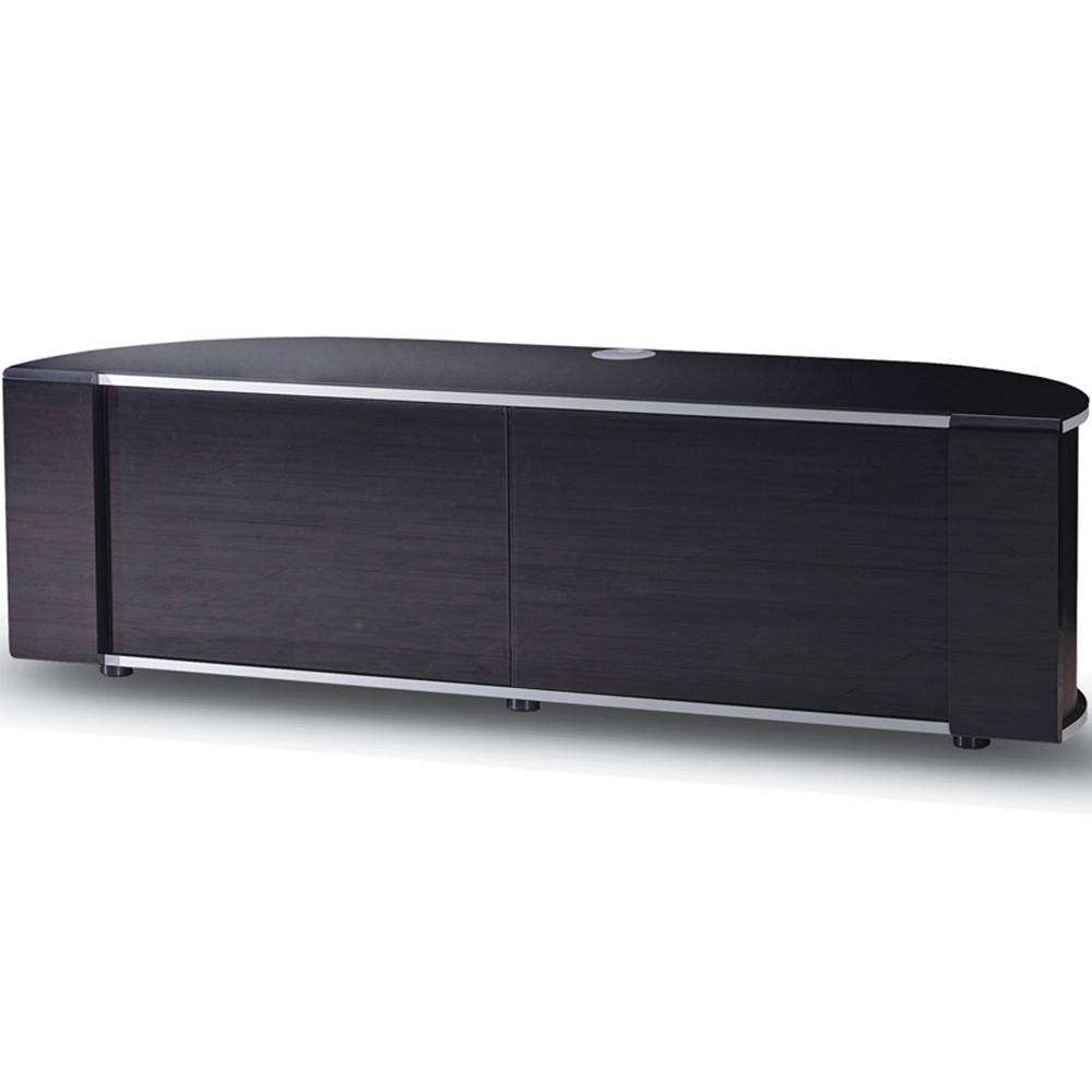 MDA Designs Sirius 1600 2 Door Black TV Cabinet Image 2
