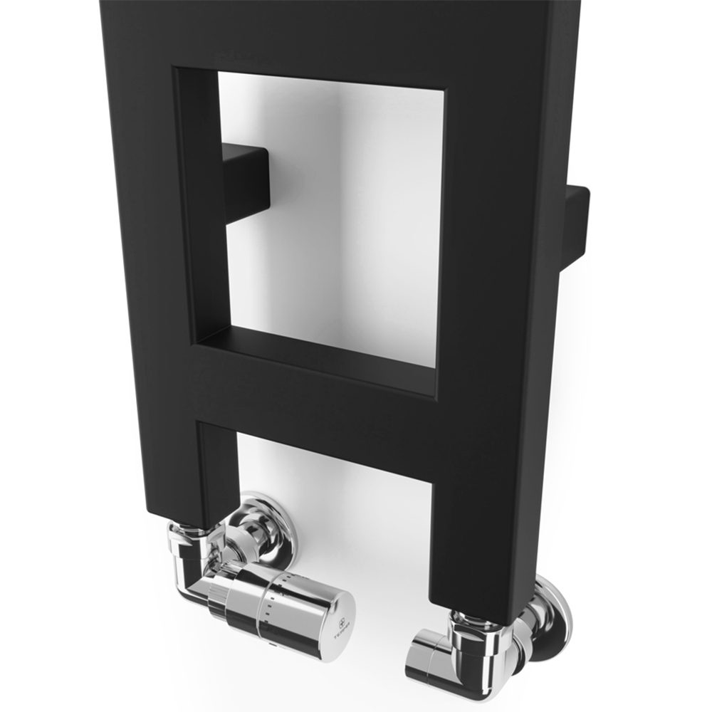 Terma Easy 638 BTU Matt Black Electric Heated Towel Rail 960 x 200mm Image 3