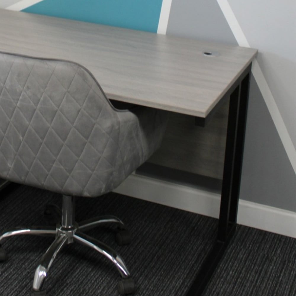 Kosy Koala Grey Wooden Office Desk with Drawer Unit and Chair Image 2