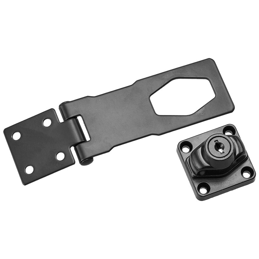 Living and Home Metal Mechanical Cabinet Hasp Lock with Twist Knob and Key 135 x 40mm Image 3