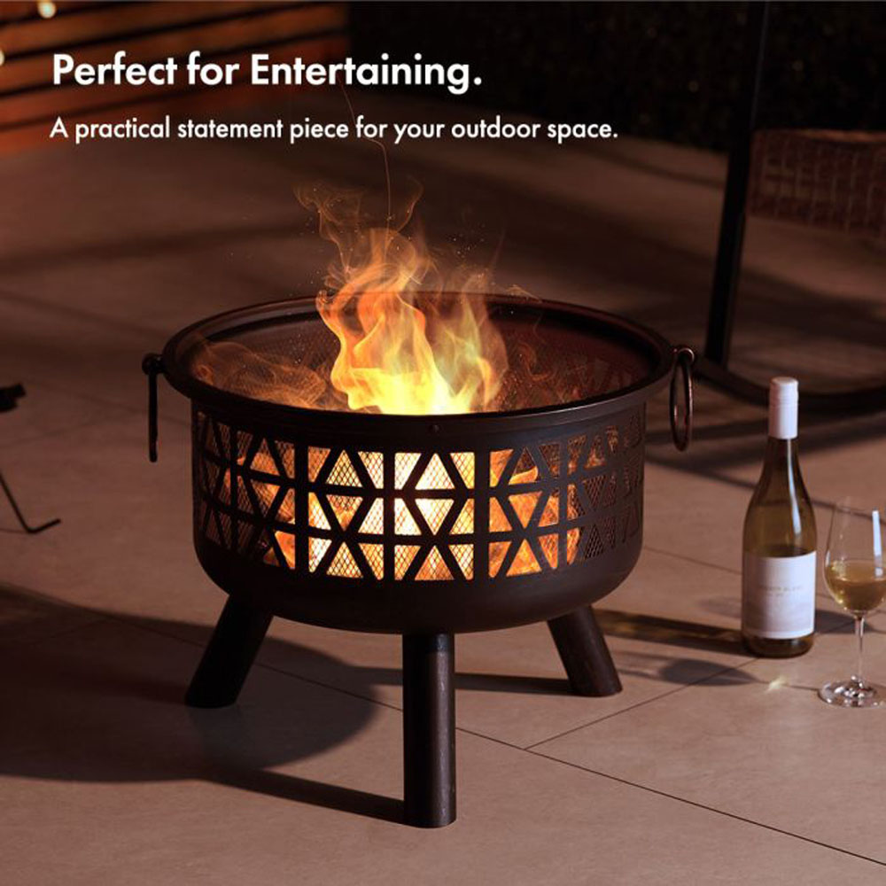 VonHaus Geo Fire Pit Image 4