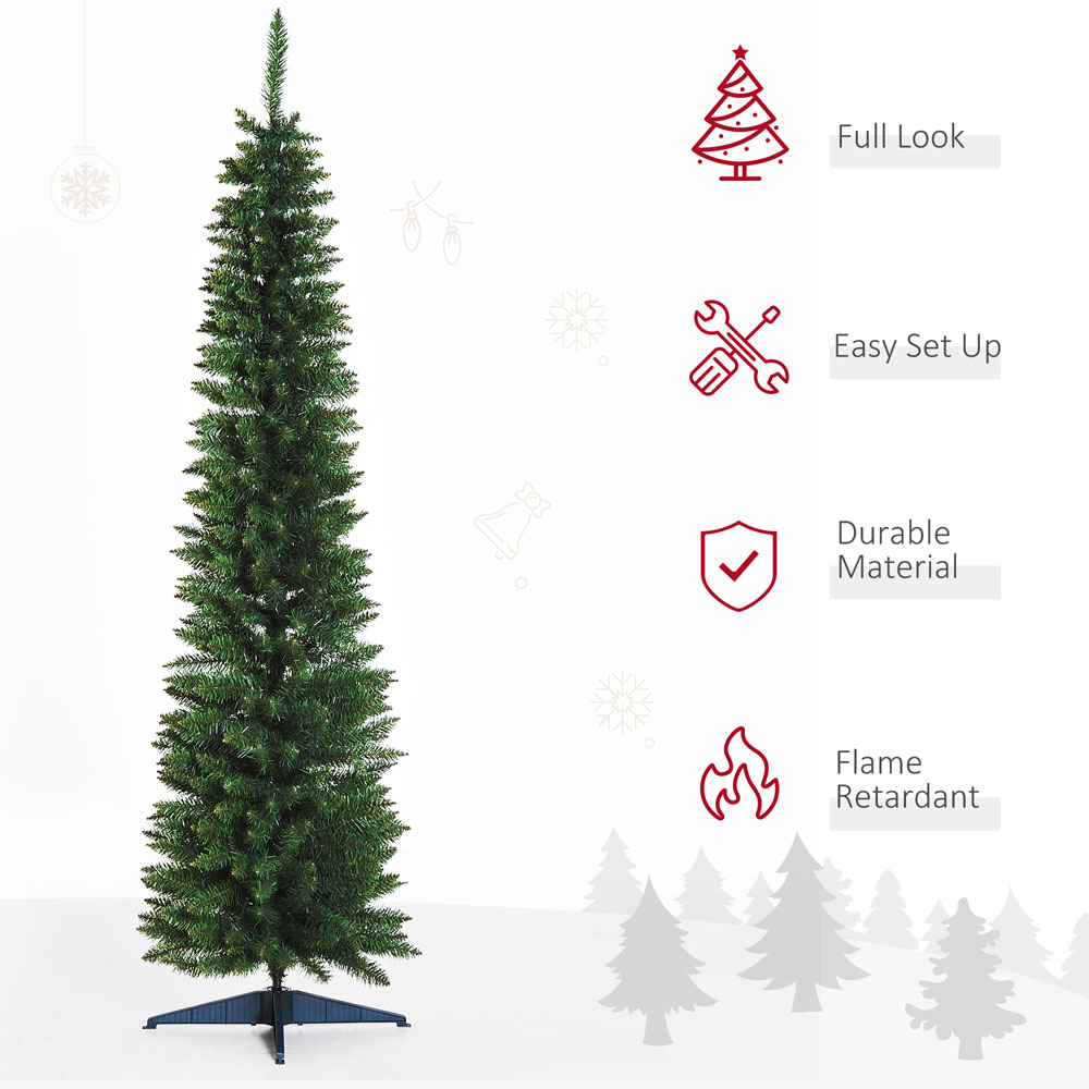 Everglow Green Artificial Christmas Pine Tree 6.8ft Image 5