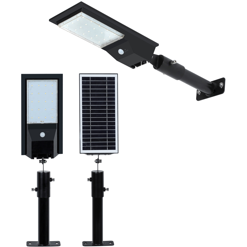 Callow Outdoor 9W White LED Solar Wall or Post Light Image 3
