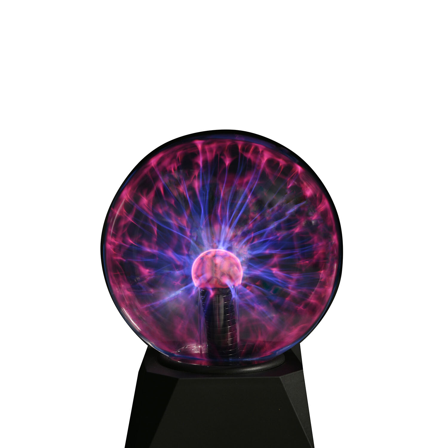 Plasma Ball with USB Cable - Black and Clear Image 3
