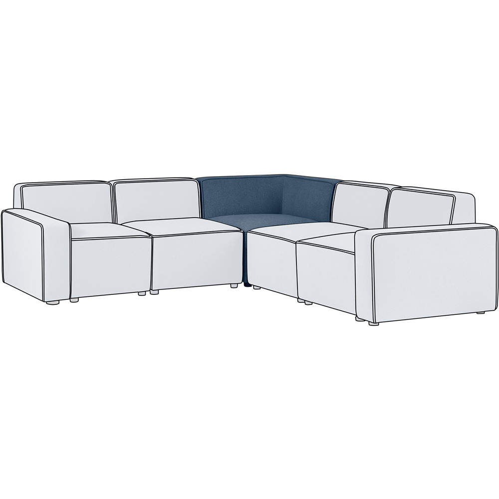 Julian Bowen Lago Grey Combination Sofa Corner Unit Image 3