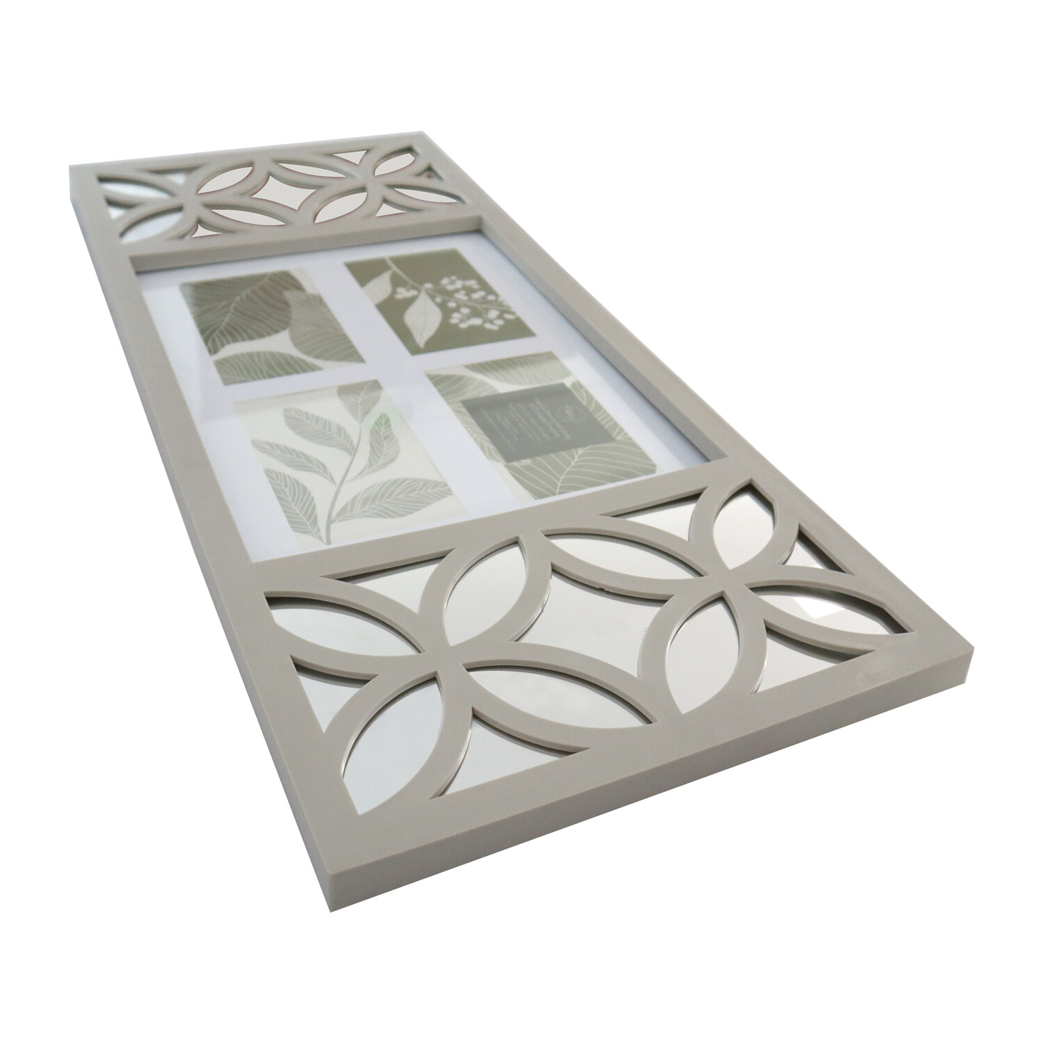 Sierra Mirrored Grey 4 Collage Frame - Grey Image 3
