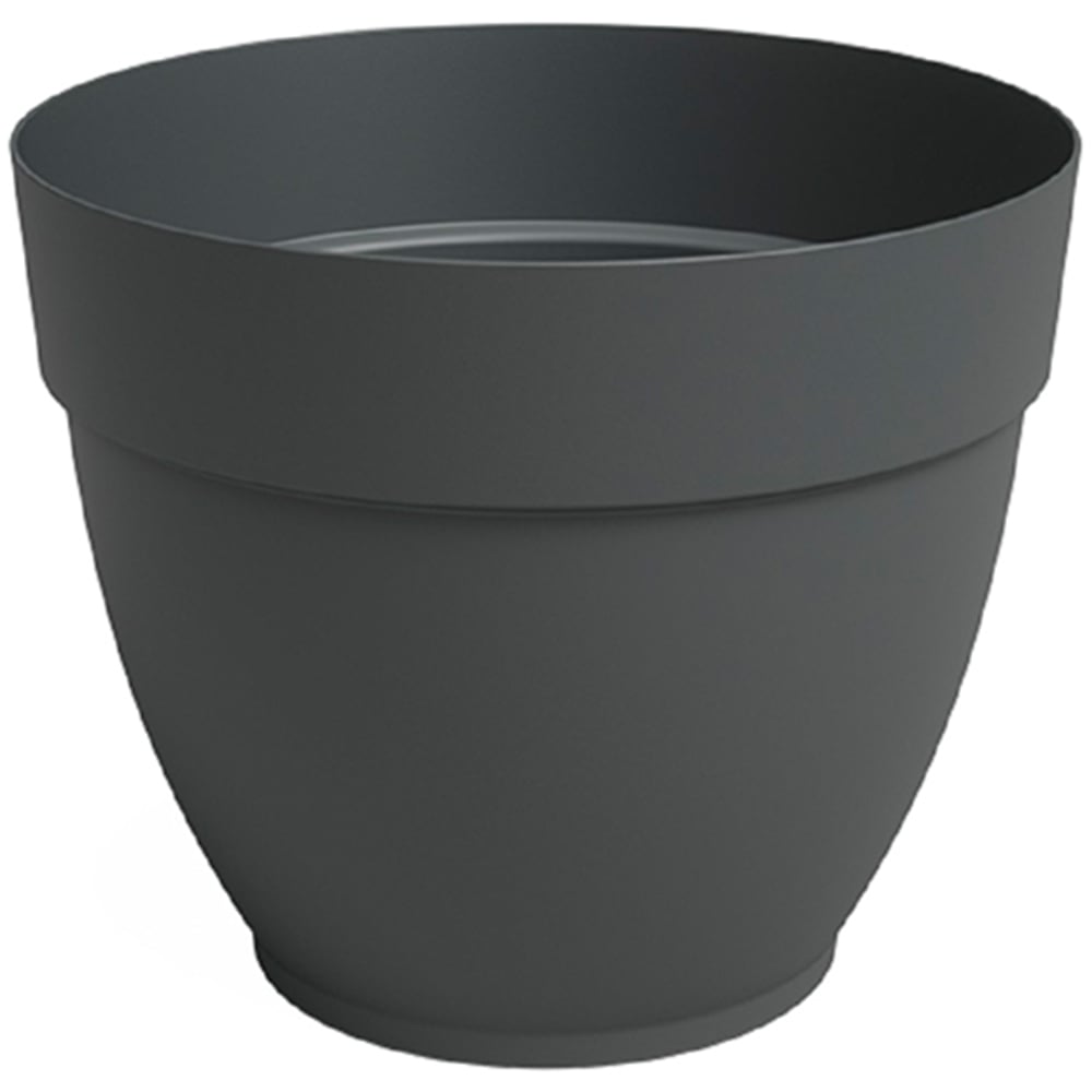 Artevasi Capri Campana Anthracite Round Plastic Plant Pot 40cm Image 1