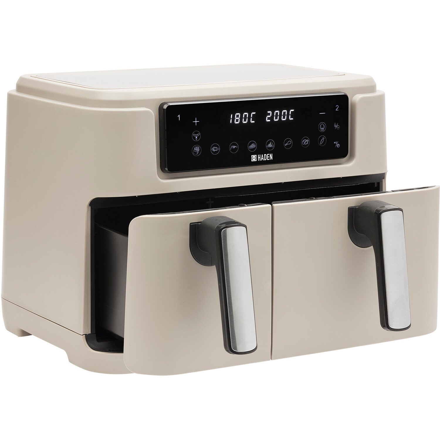 Haden 9.5L Dual Basket Air Fryer - Putty Image 7