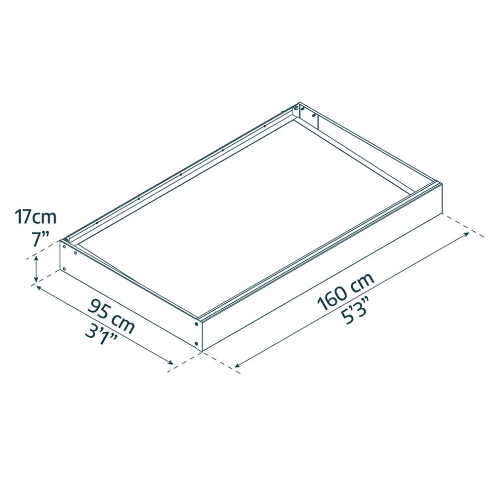 Palram Canopia Sophia 1600 Grey Clear Door Canopy 1.5 x 0.9m Image 5