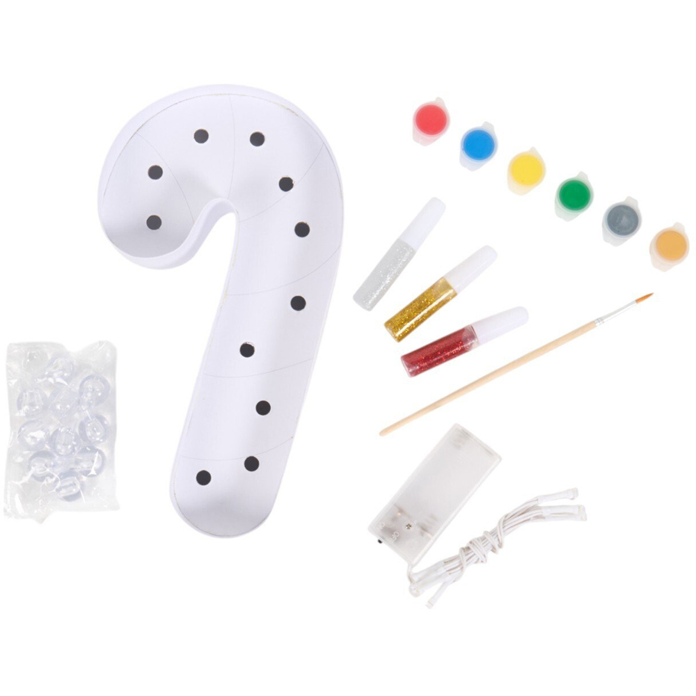 Decorate Your Own Light Up Candy Cane Kit White Image 3