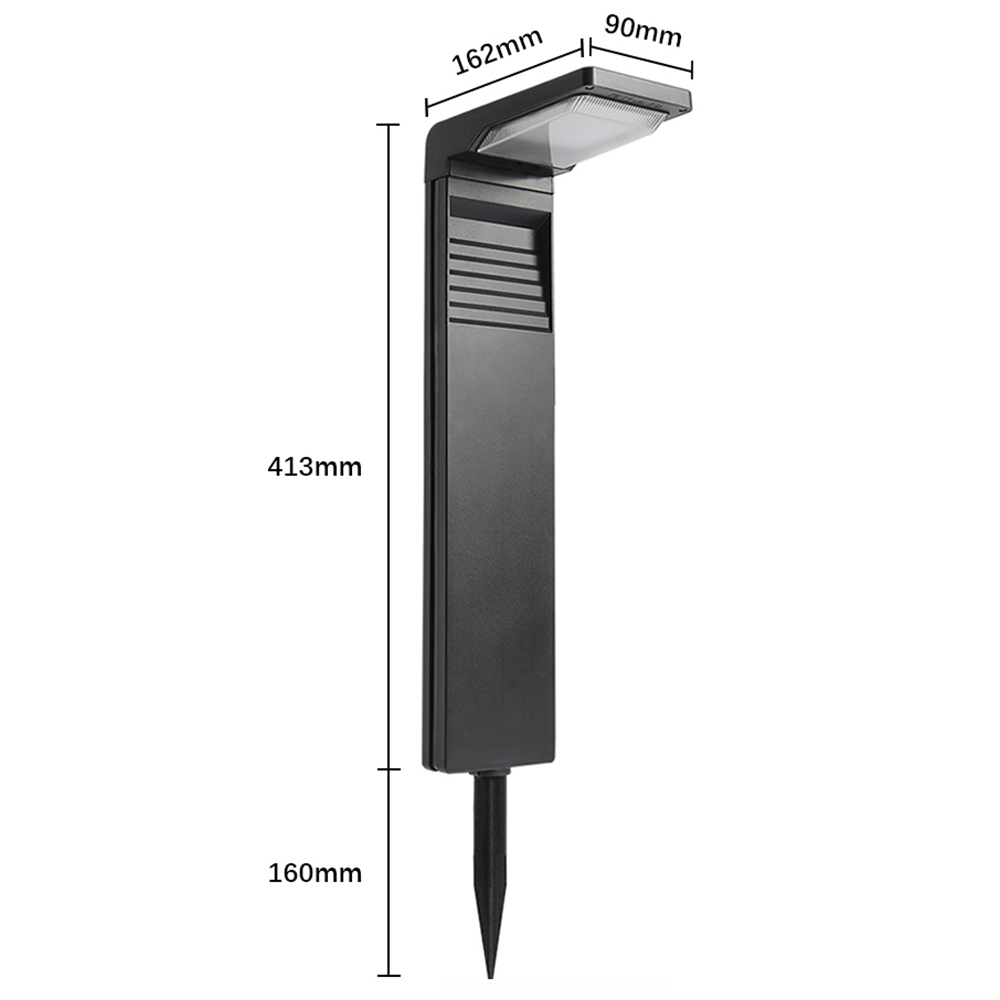 Living and Home Solar Sense Black LED Solar Garden Path Lights Image 8