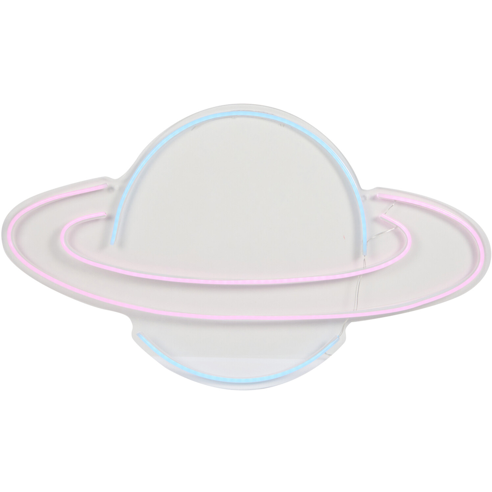 XL Planet Neon Sign - White Image 5