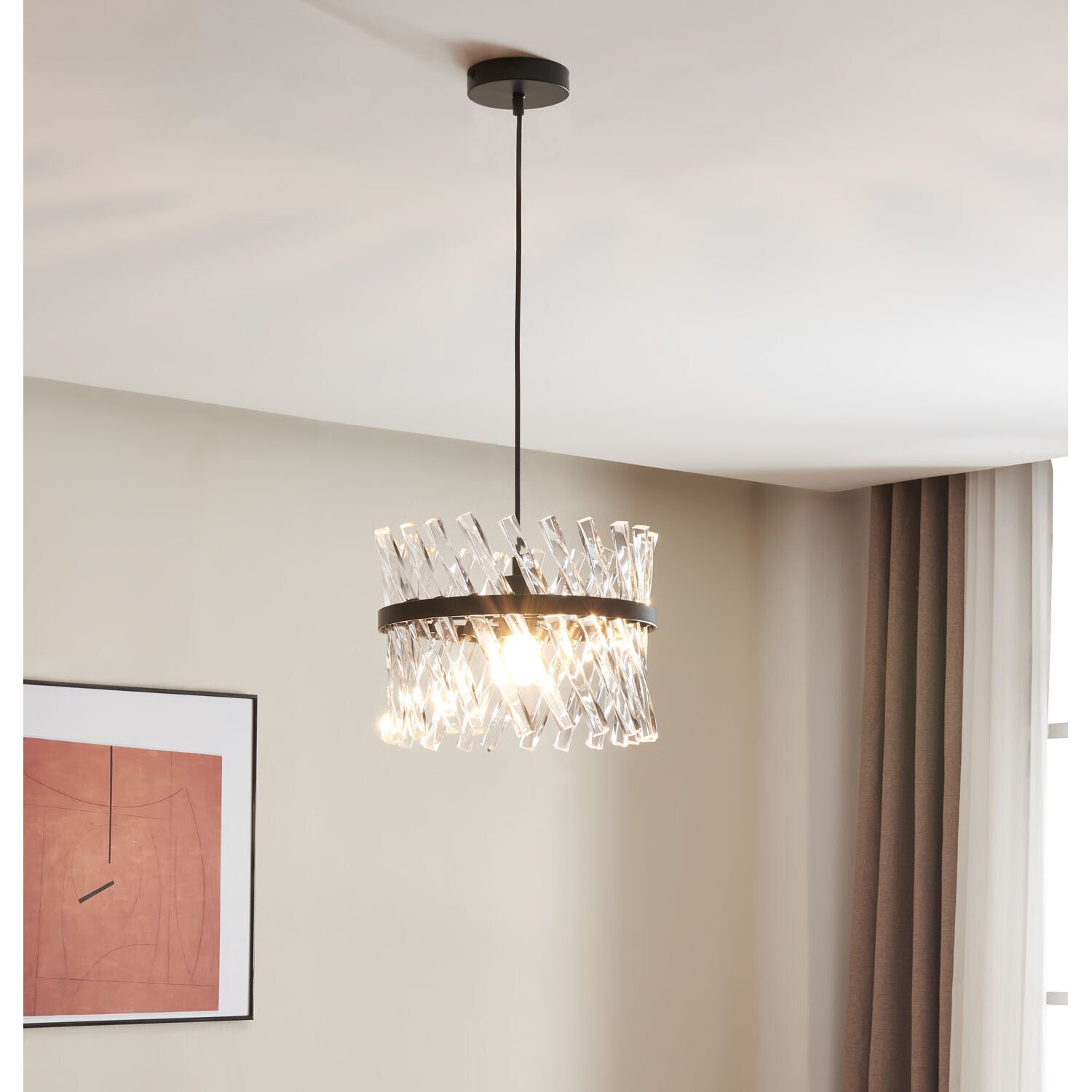 Hamlet Black Chandelier Light Image 2