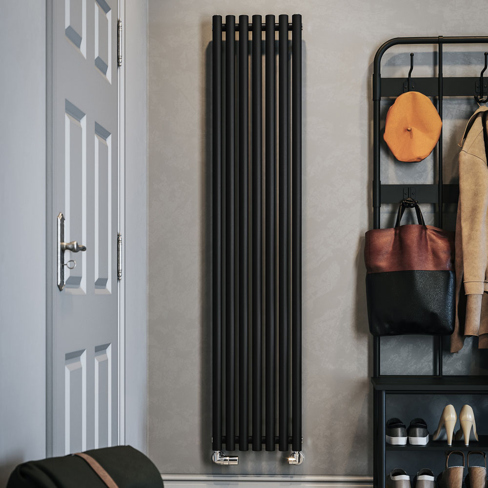 Terma Rolo Room 2735 BTU Heban Black Radiator 1800 x 370mm Image 2
