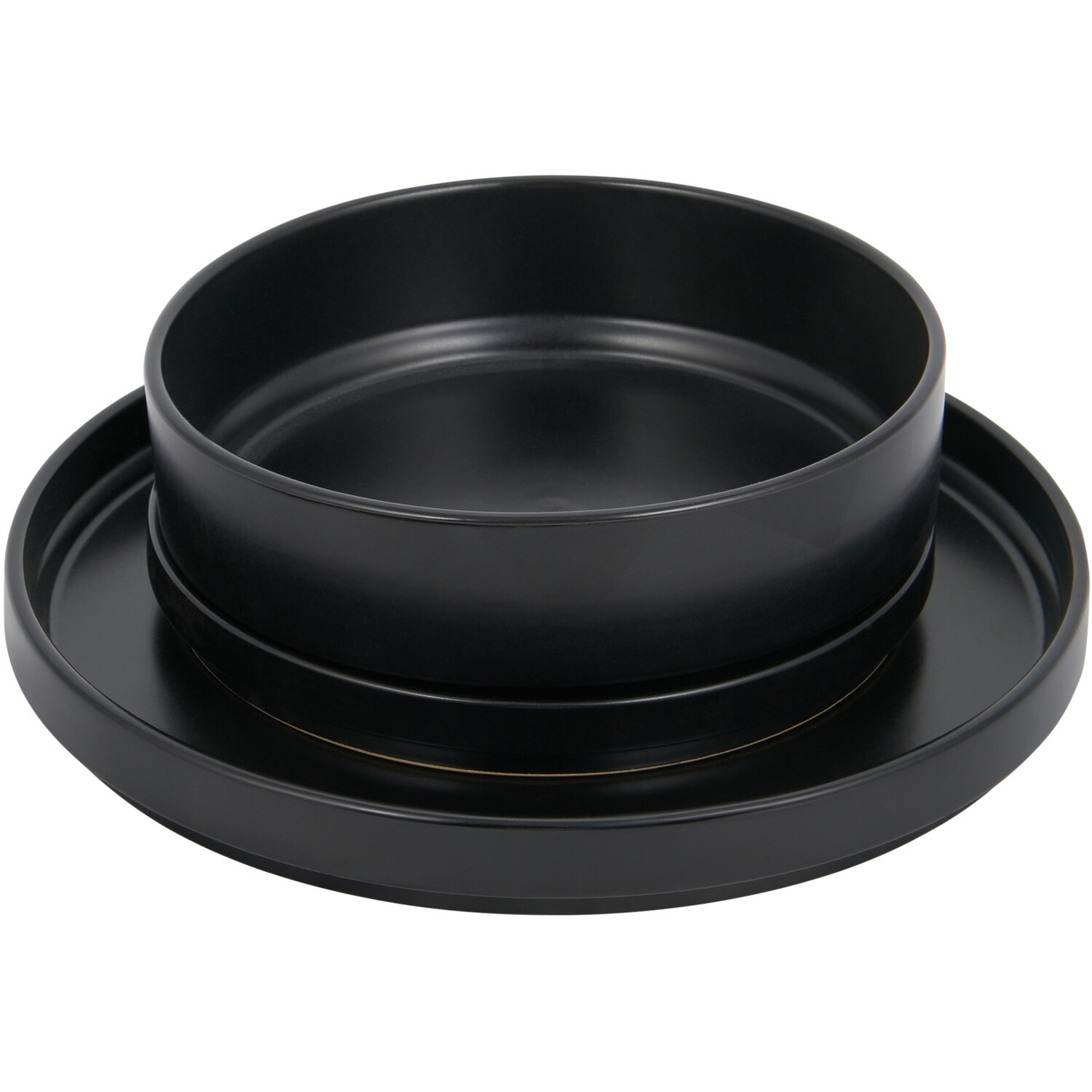 12-Piece Malmo Stacking Dinner Set - Black Image 4