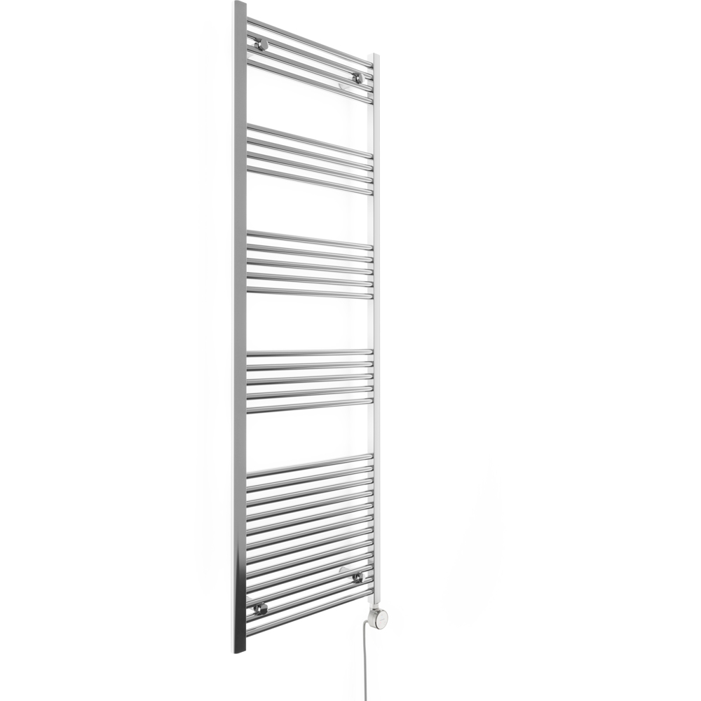 Terma Leo Chrome Electric Towel Rail with 43D Element Upgrade 1800 x 600mm Image 2