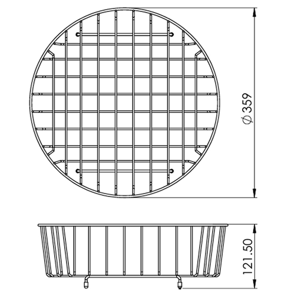 Reginox R 1090X Round Wire Basket Image 3