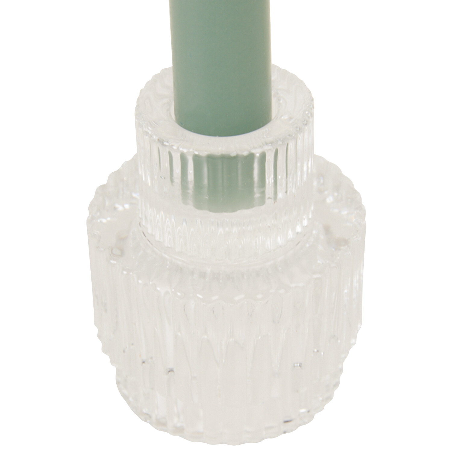 Set of 3 Taper Candles and Candle Holder - Multicolour Image 5