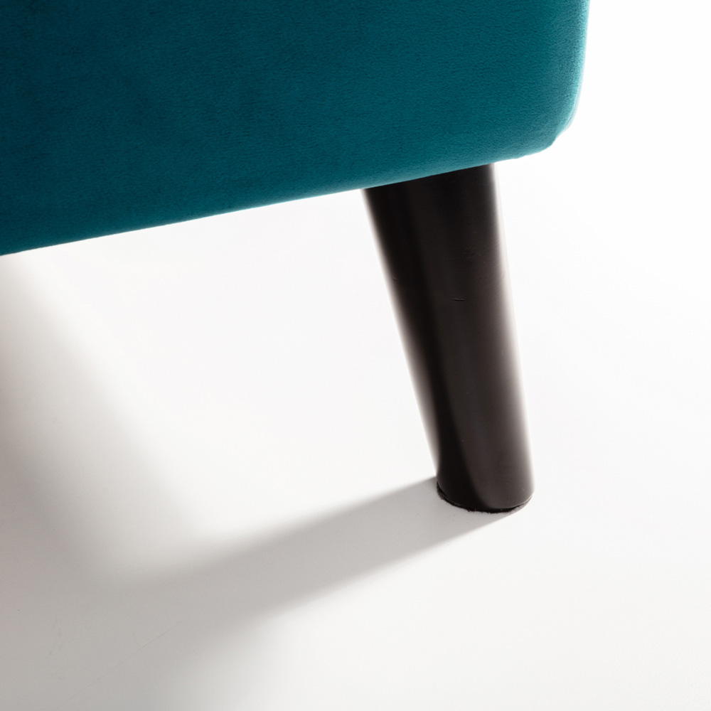 Julian Bowen Frida Double Teal Curved Velvet Bed Image 6