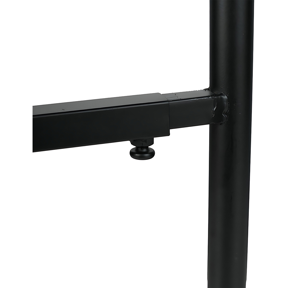 Living and Home Black Height Adjustable Metal Plant Stand 18-26cm Image 3