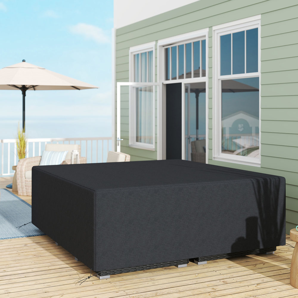 Outsunny Black Garden Furniture Cover 225 x 210cm Image 2