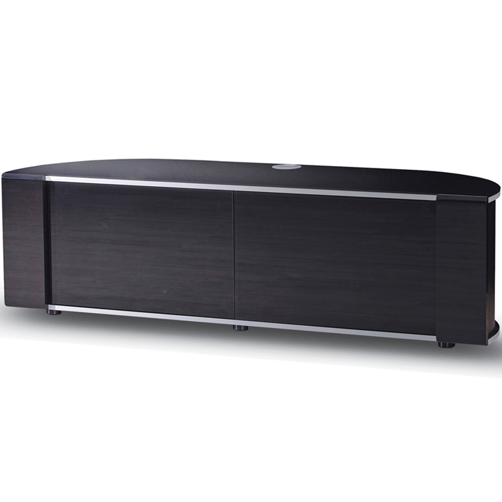 MDA Designs Sirius 1600 2 Door Black Complete TV Cabinet Image 2