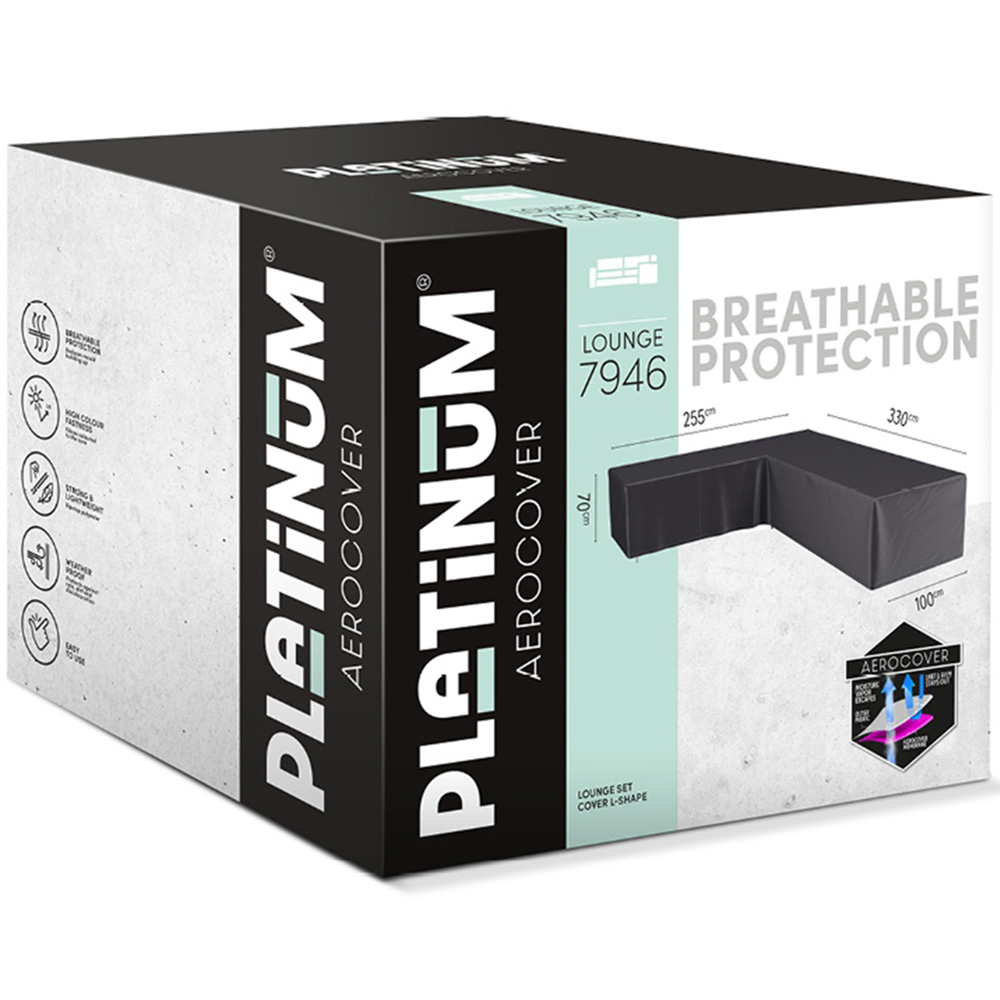 Platinum AeroCover Right Hand L Shaped Outdoor Sofa Cover 70 x 330cm Image 2