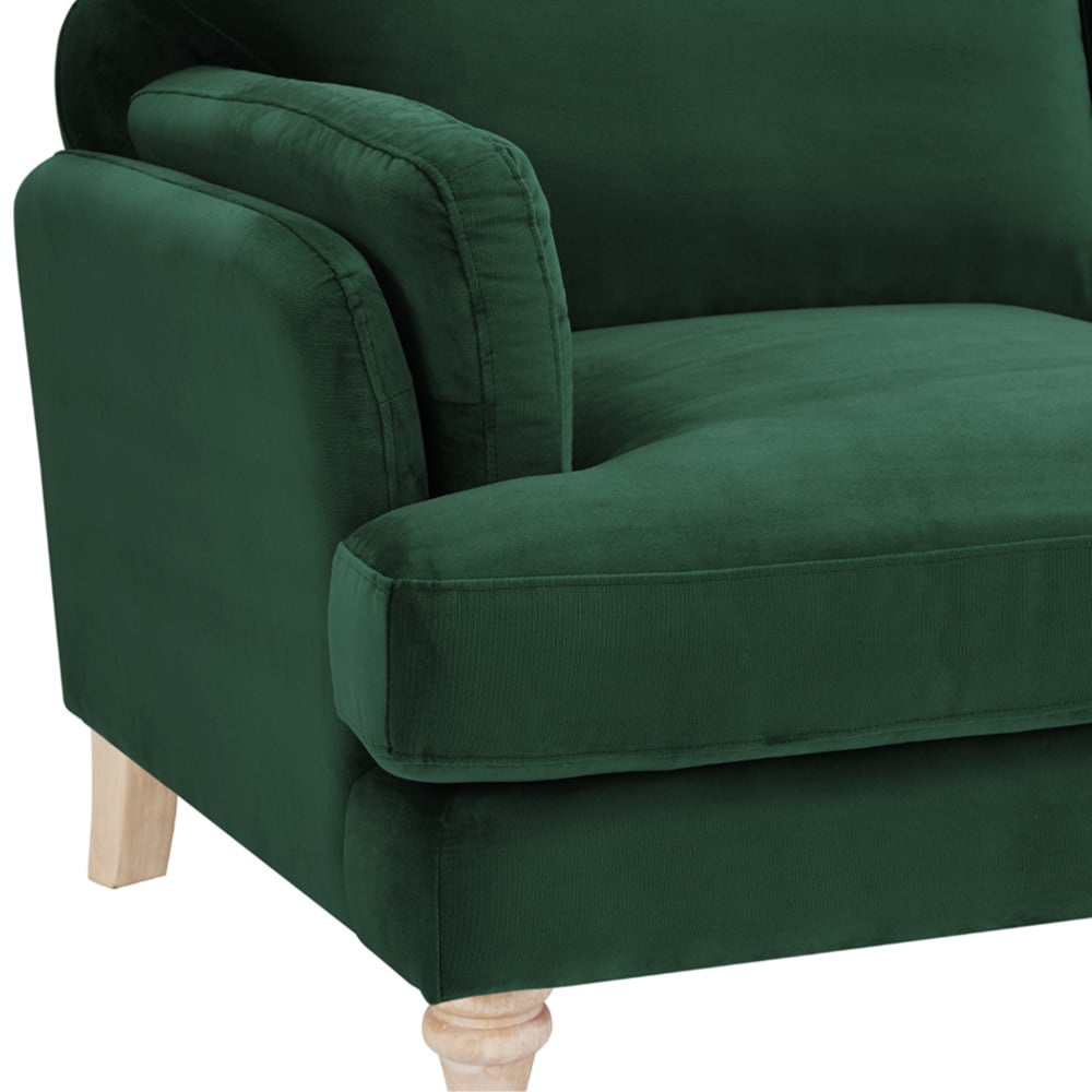 Home Detail Regent 2 Seater Dark Green Velvet Sofa Image 6