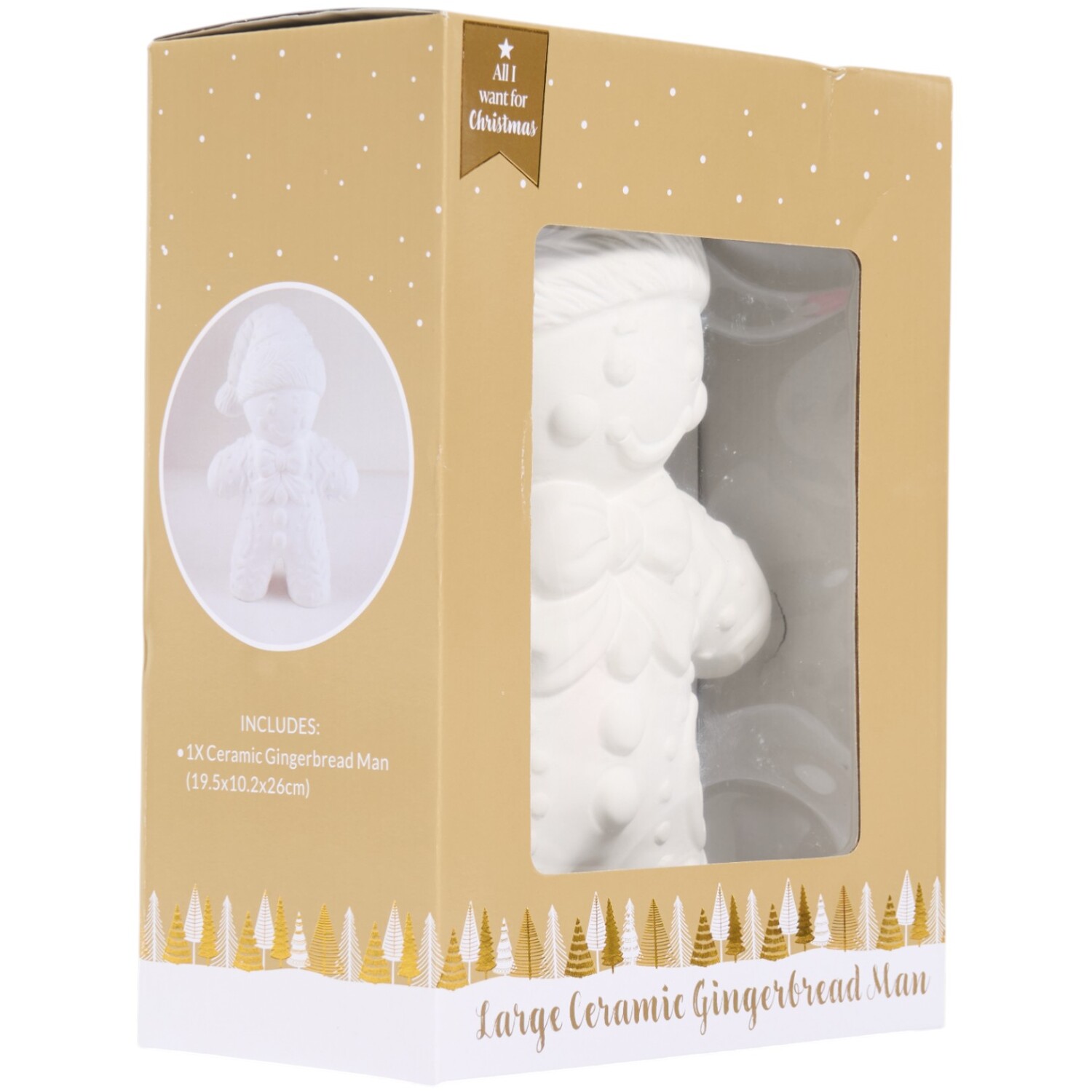 Paint Your Own Ceramic Xmas Highland Cow Kit White Image 8