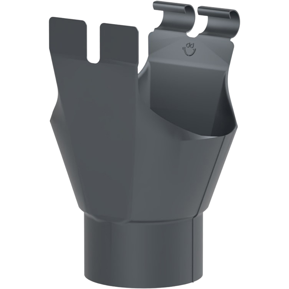 Galeco Steel Half Round Gutter Kit Graphite Grey 120mm Image 5